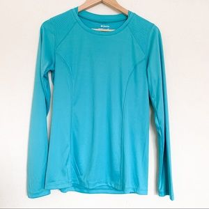 Columbia Aqua Blue Long Sleeve T-Shirt  Women’s